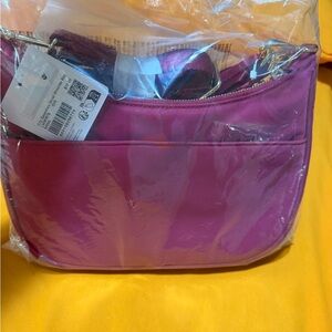 Lululemon Athletica Magenta Crossbody Bag
